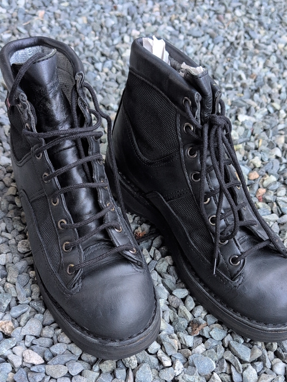 Mens Size 8 Danner Patrol Black Tactical Lace-Up Men's Boots